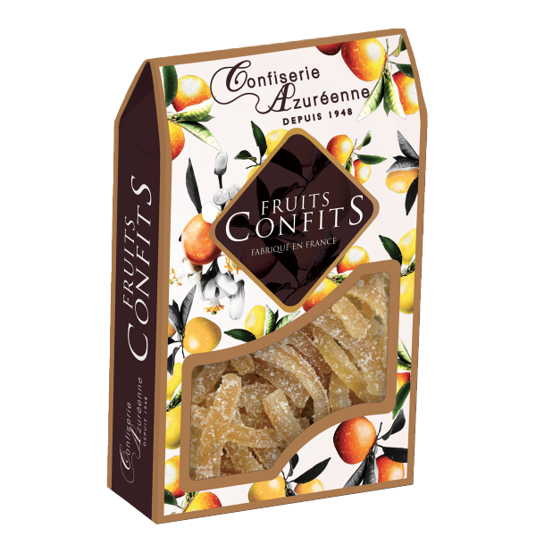 Etui écorces de citrons sucrées 200g