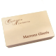 Marronnières bois 18 marrons glacés plié OR