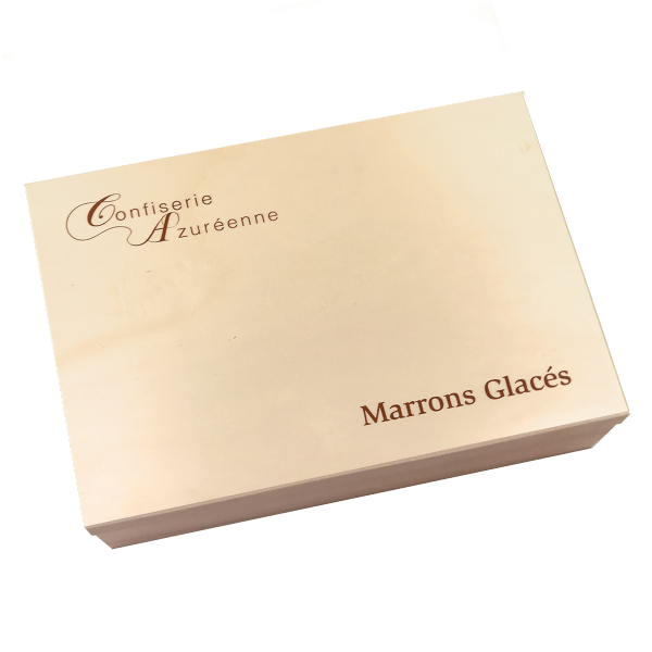 Marronnières bois 30 marrons glacés plié OR