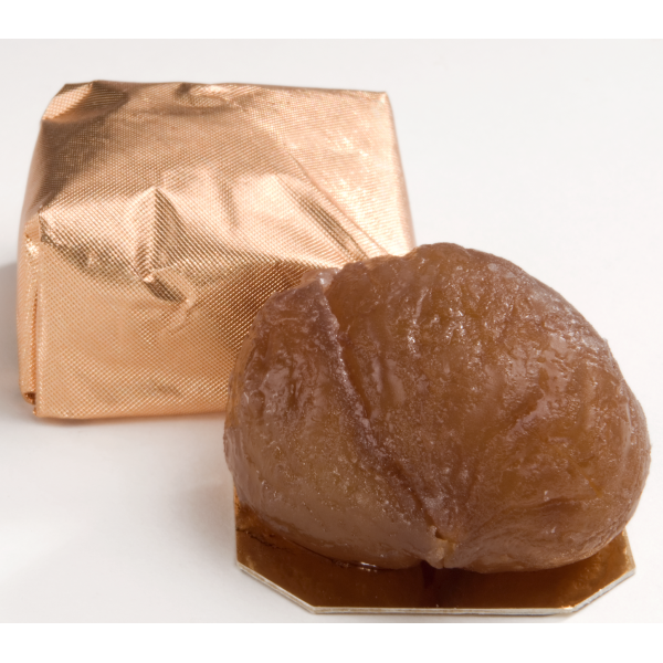 Ballotin marrons glacés pliés OR 750 - Confiserie Azuréenne