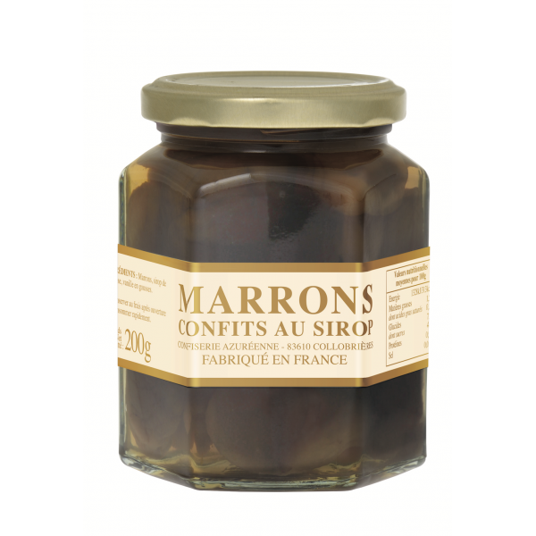 Marrons au sirop Nature 200g