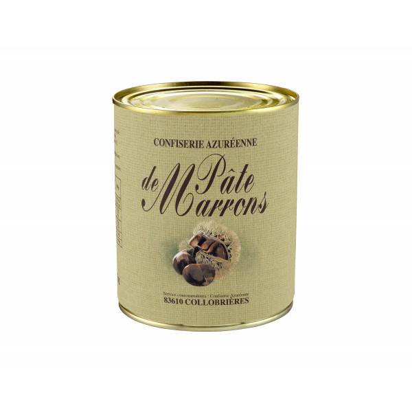 Ballotin de 500 g de Marrons glacés enveloppés d'or (20 marrons)