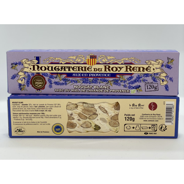 Barre de nougat Blanc tendre 100g