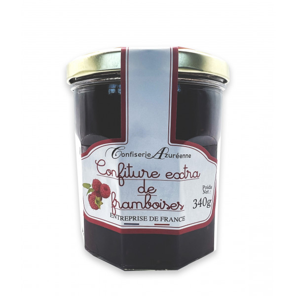 Confiture extra de framboises 350g