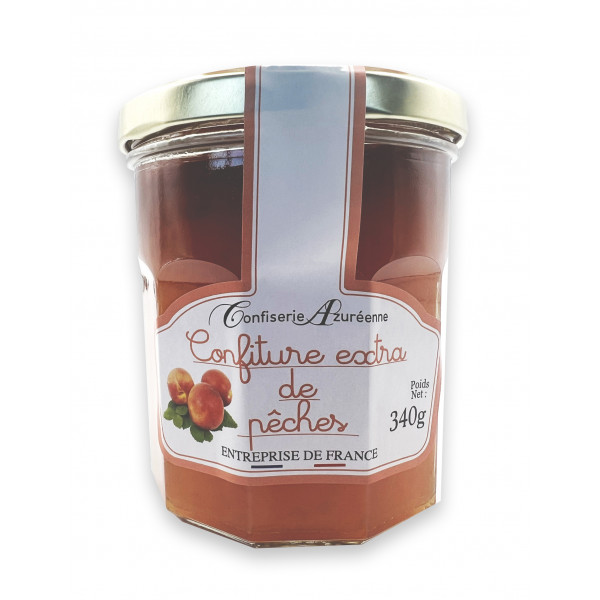 Confiture extra de pêches 350g