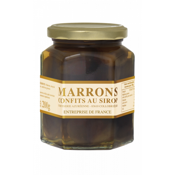 Marrons au sirop Nature 200g
