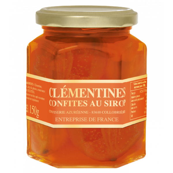 Bocal de clémentines au sirop 150g