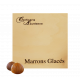 BOITE BOIS 9 MARRONS GLACÉS ENTIERS longue conservation