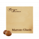 BOITE BOIS 9 MARRONS GLACÉS ENTIERS longue conservation