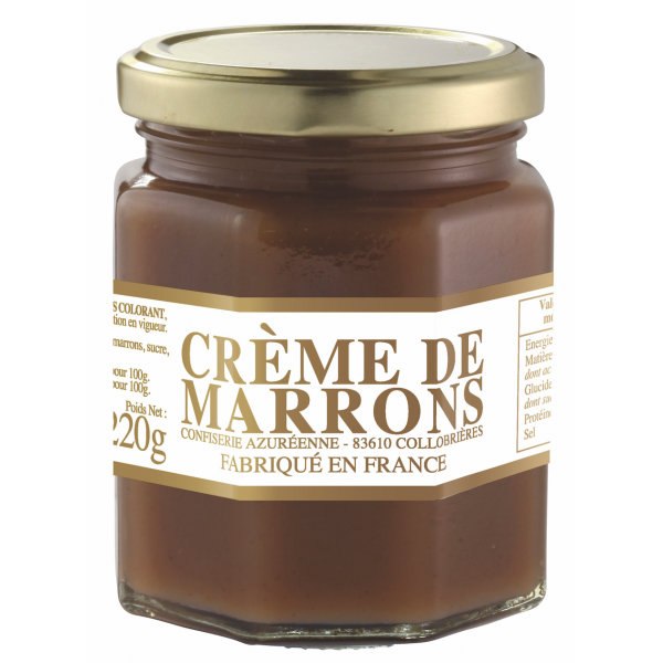 CREME DE MARRON AU MIEL DE CHATAIGNIER - Confiserie Azuréenne